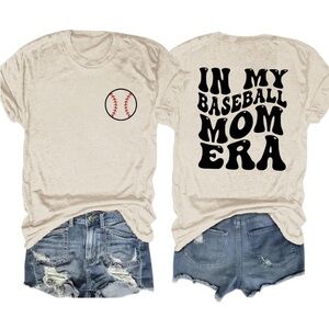 🌟3/$15 Baseball Era Mom tee